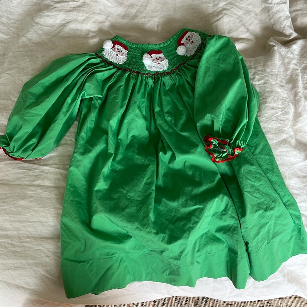Smocked Santa Dress